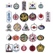broderte-emblem-korea-taekwondo-flagg