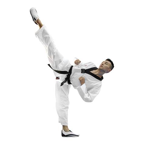 taekwondo drakt sort krage