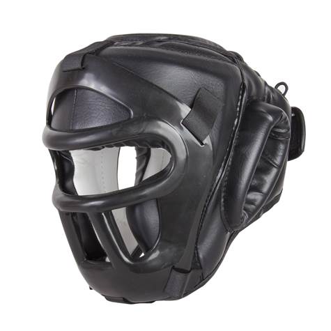 hjelm avtagbar maske ovre beskyttelse sort/ rod